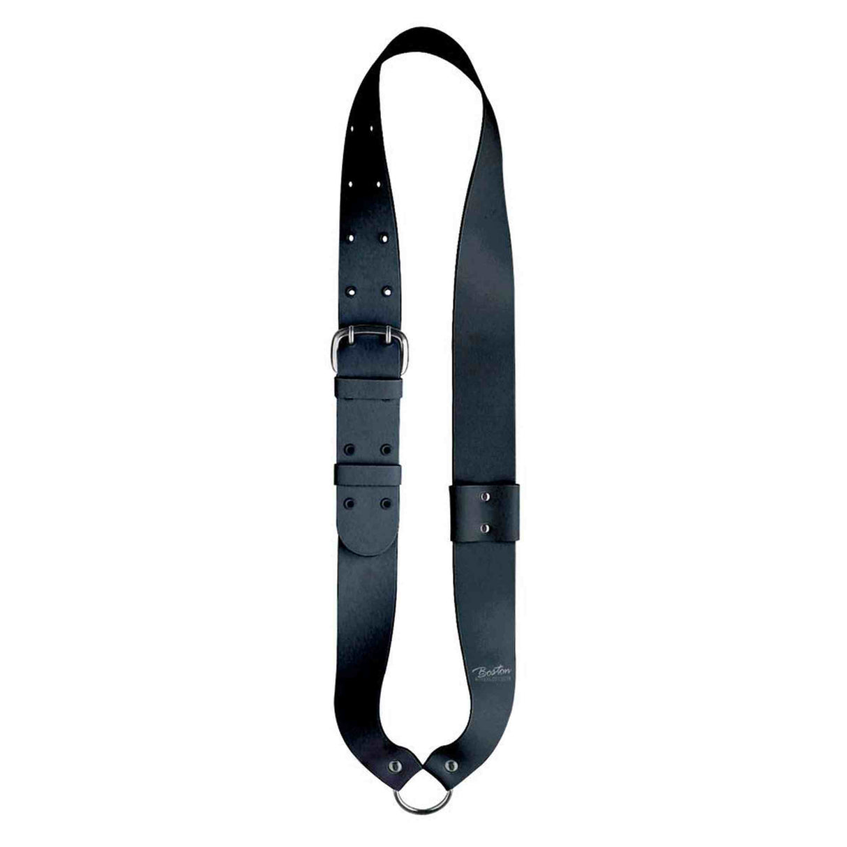 Boston SB-10-B Bandelier voor kleine trom, leder, zwart