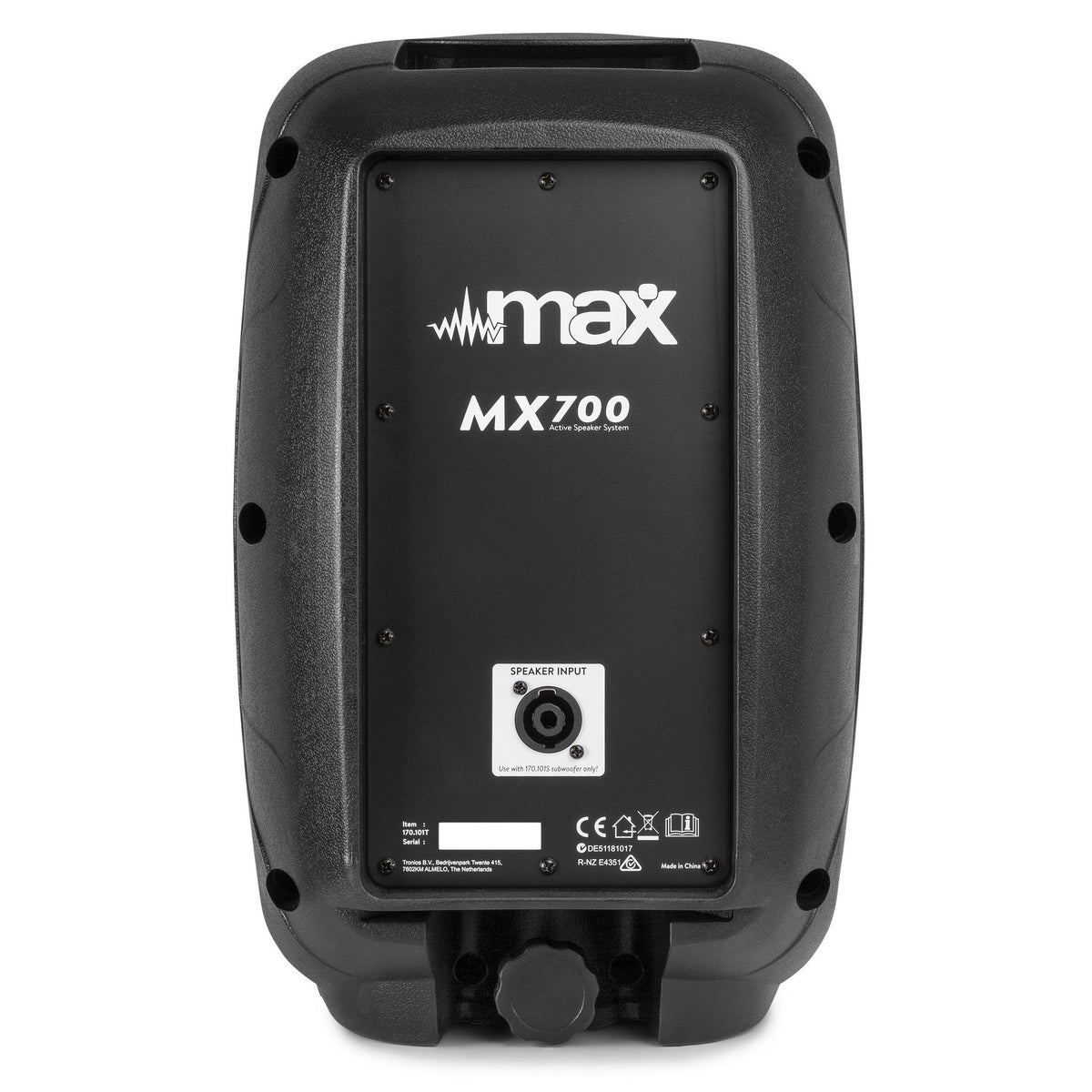 MAX MX700 2.1 Actieve Speakerset 700W met 12 inch Subwoofer en 2x 8 inch Tops