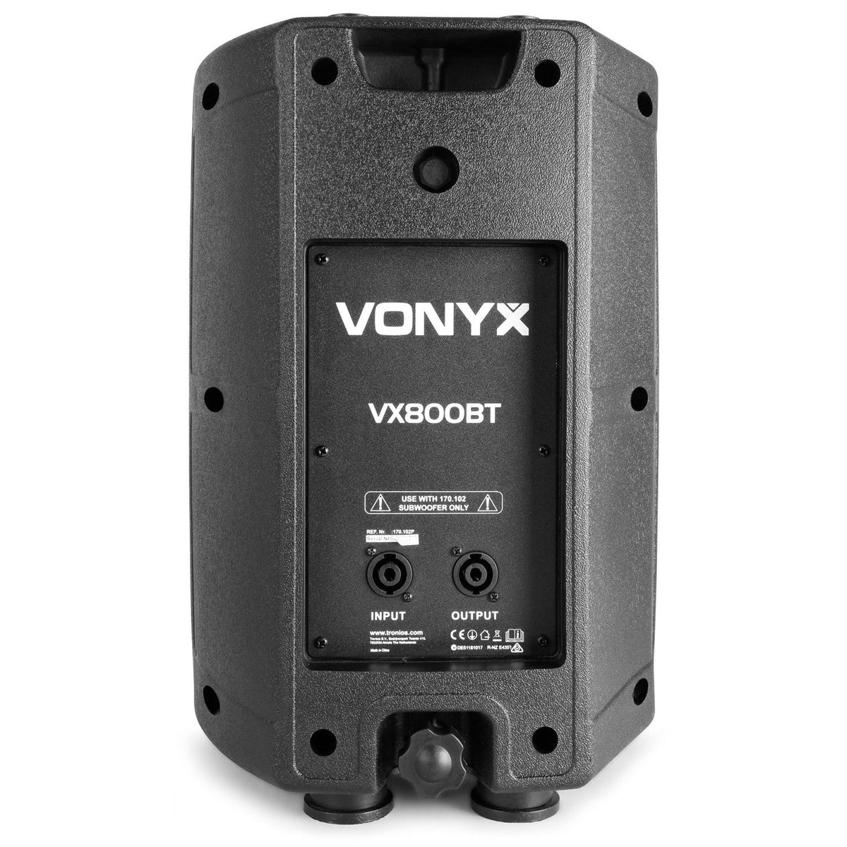 VONYX VX800BT 2.1 Actieve Speakerset 800W met 12 inch Subwoofer, Bluetooth en USB/SD MP3 Speler