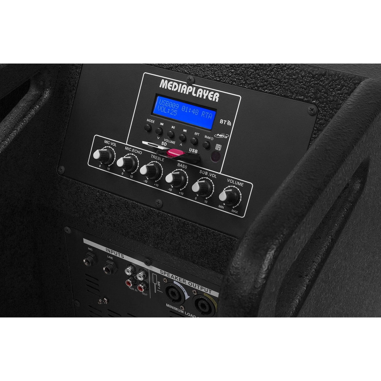 VONYX VX1050BT 1150W 2.2 Actieve Speakerset met Dubbele 12 inch Subwoofers en Bluetooth
