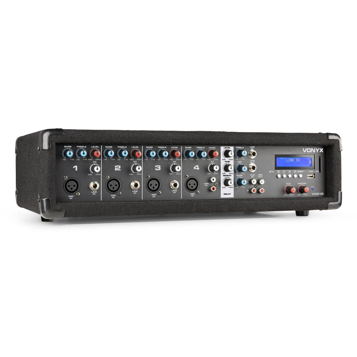 VONYX VX210 Full PA Geluidssysteem 800W met 10 inch Speakers, Mixer en Bluetooth