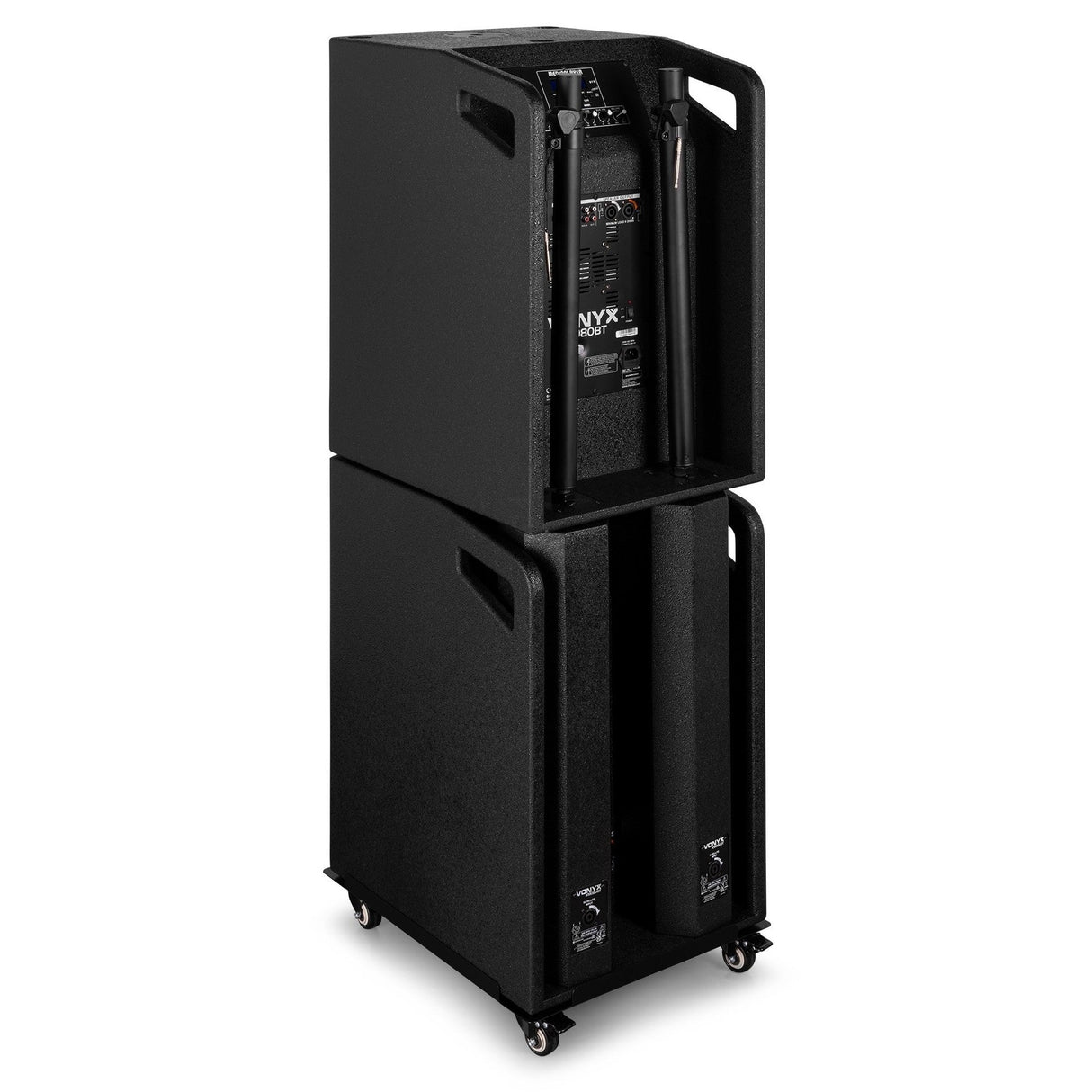 VONYX VX1080BT 1250W 2.2 Actieve Speakerset met Dubbele 15 inch Subwoofers en Bluetooth 5.3