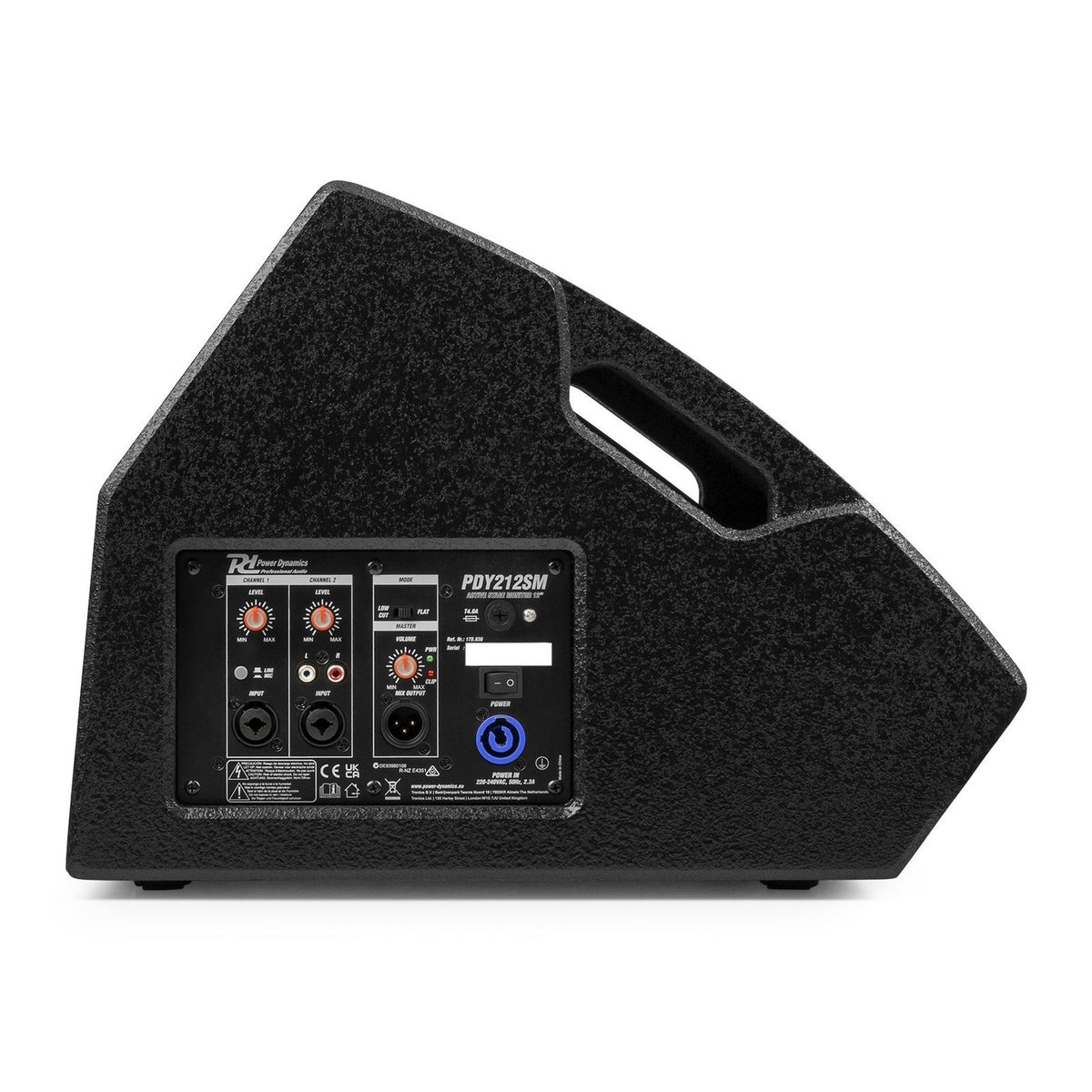 Power Dynamics PDY212SM Actieve Stage Monitor 700W met 12 inch Woofer en Bi-Amp Versterker