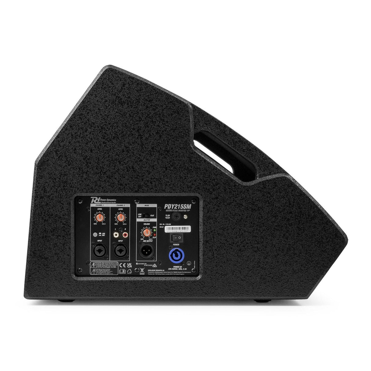 Power Dynamics PDY215SM Actieve Stage Monitor 800W met 15 inch Woofer en Bi-Amp Versterker