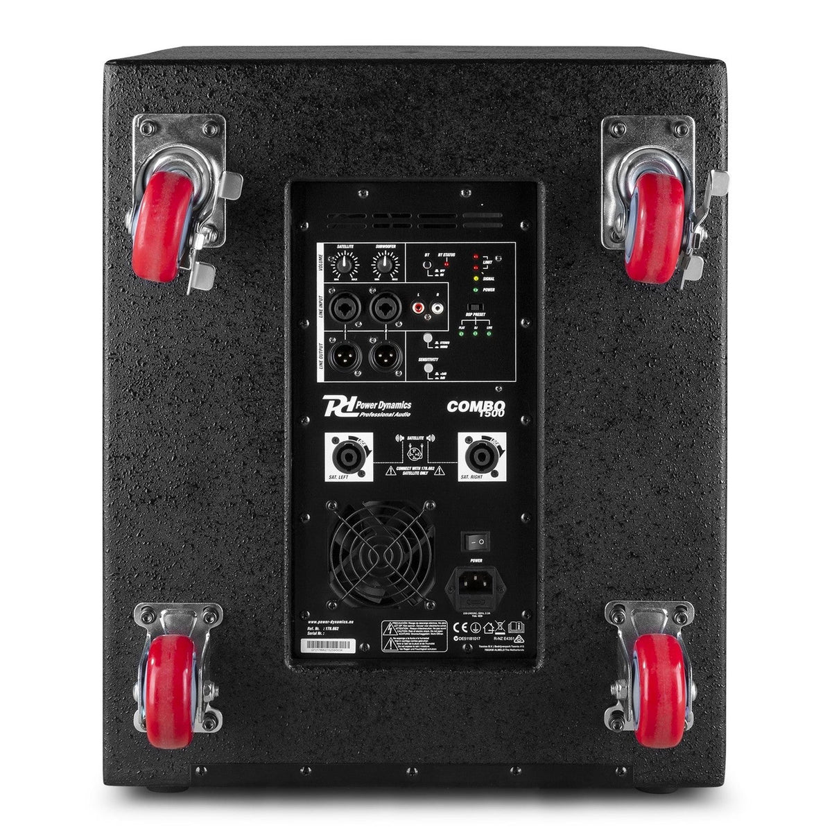 Power Dynamics PD Combo 1500 Geluidssysteem 1500W met 15 inch Subwoofer, DSP en Bluetooth