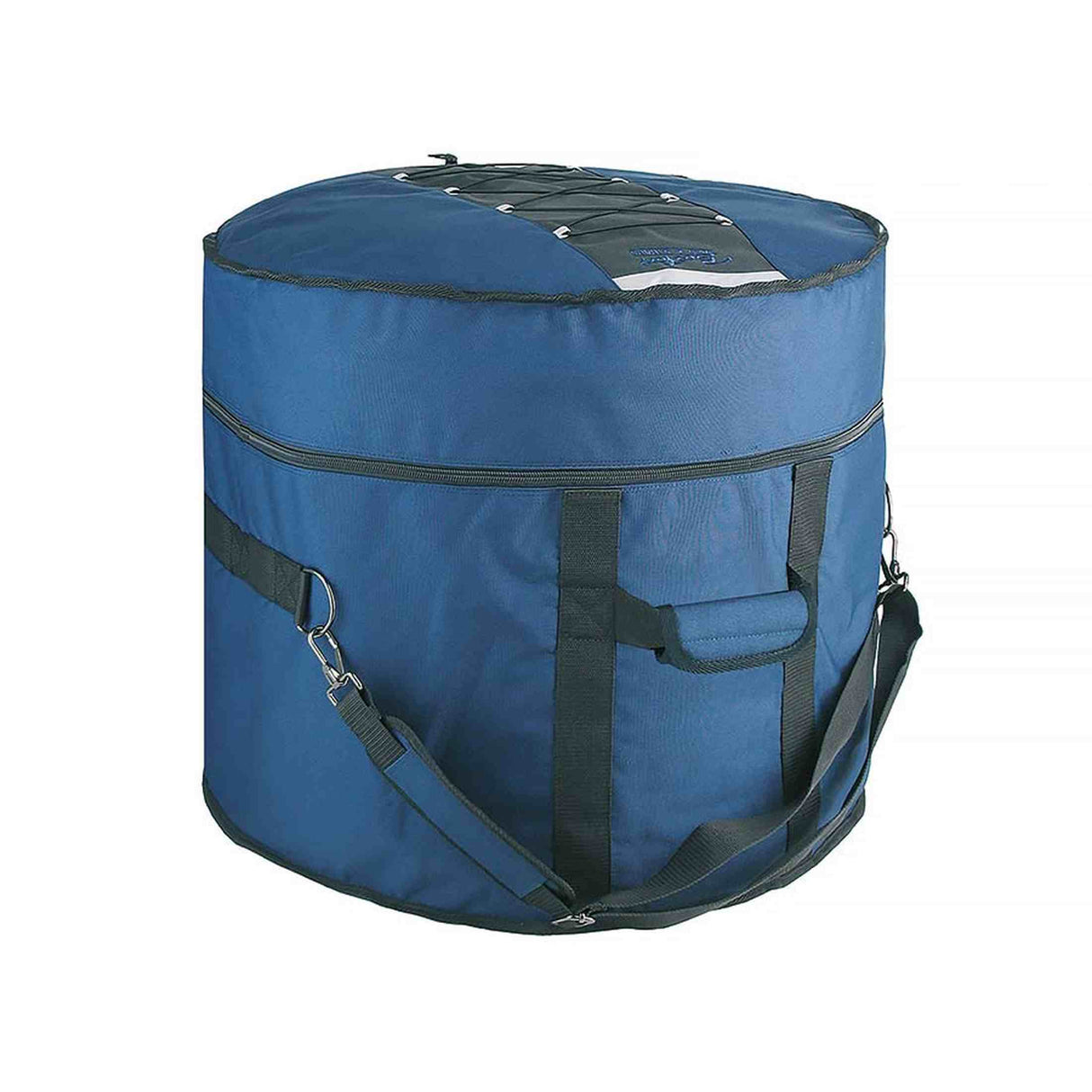 Boston DBL-14-F Deluxe gigbag voor floortom 14", zwart-blauw, 15 mm gevoerd hardfoam