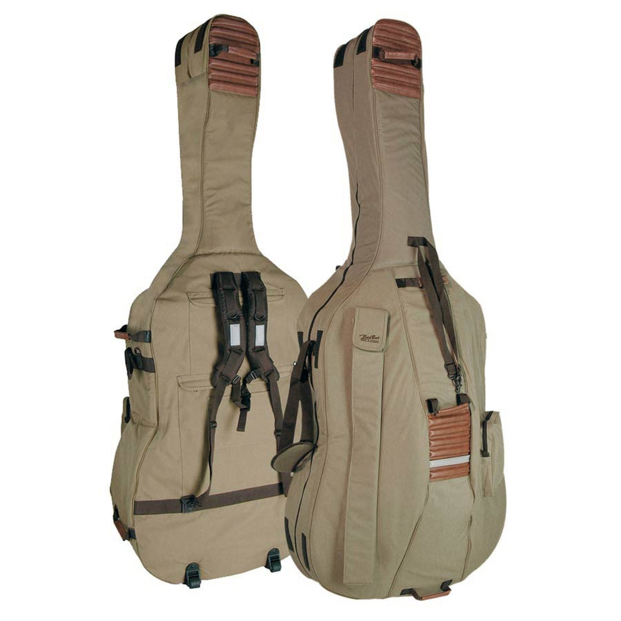 Boston CB-534 contrabashoes 3/4, beige-bruin, 23mm gevoerd, deluxe model, 2 riemen, diverse accessoire vakken