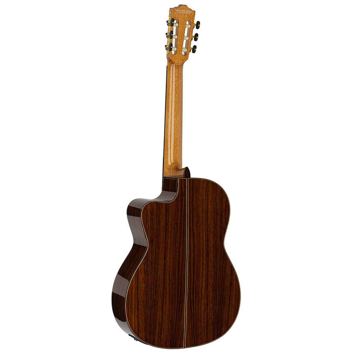 Salvador Cortez CS-60CE – Klassieke gitaar met massief spruce bovenblad, cutaway, Fishman elektronica en gigbag