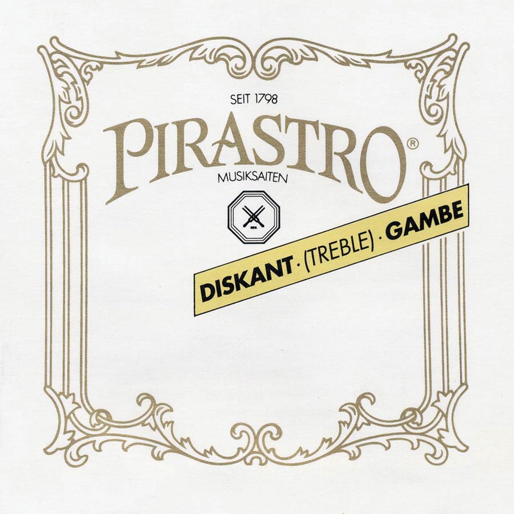 Pirastro P253620 treble-gamba string D-6 21 1/2 , gut core, silver-plated