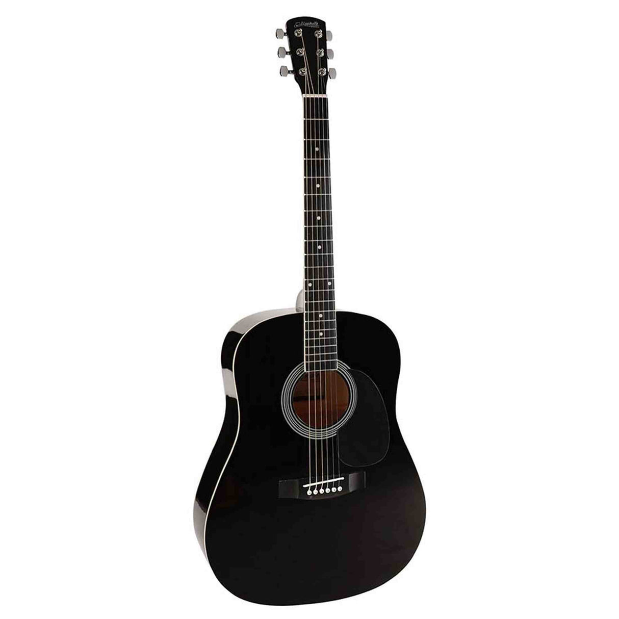 Nashville GSD-60-BK Dreadnought Akoestische Gitaar Zwart