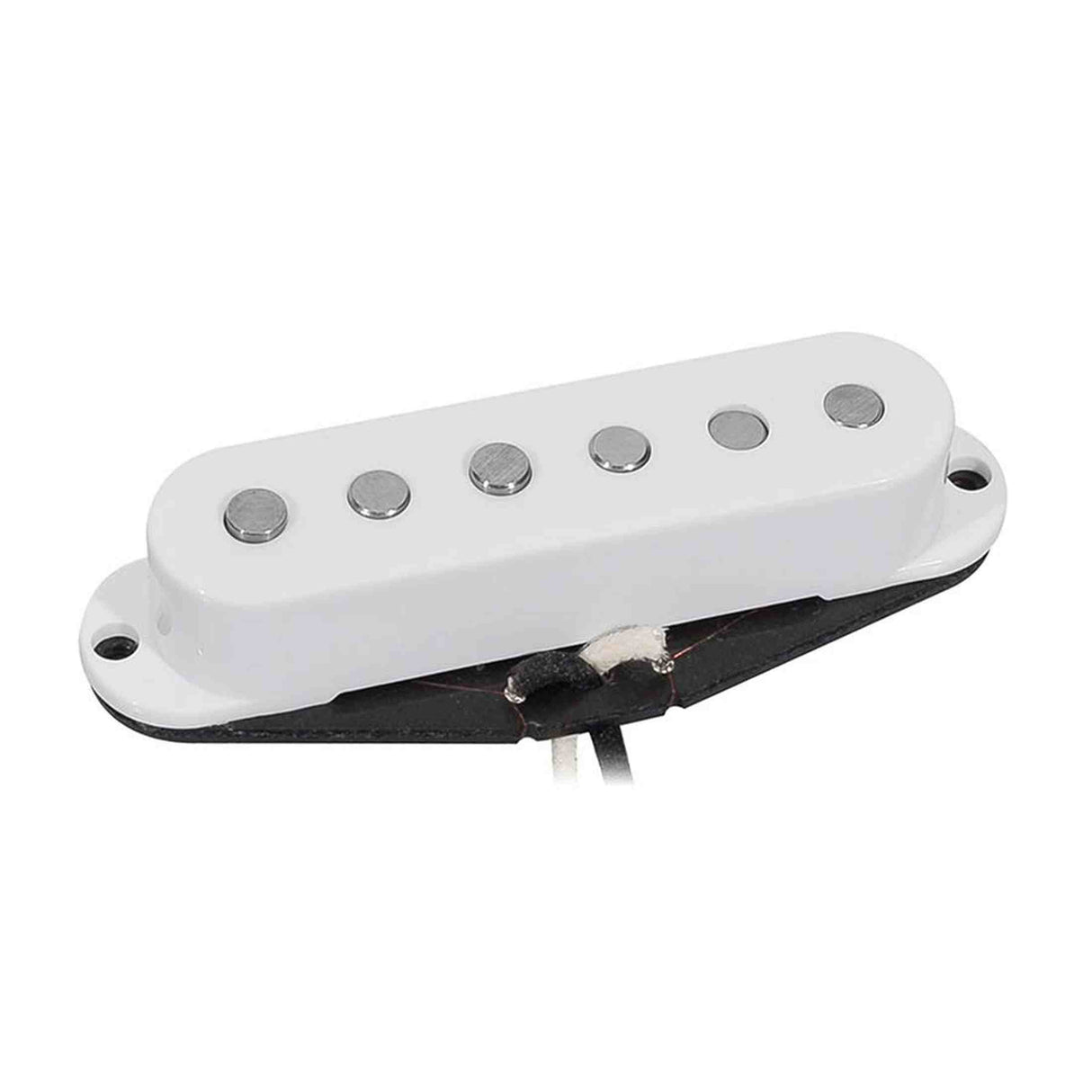 Boston VSC-57-MWH Single Coil Pickup - Alnico 5 staafmagneten, zwarte fiber bobbin, gewaxte Formvar draad