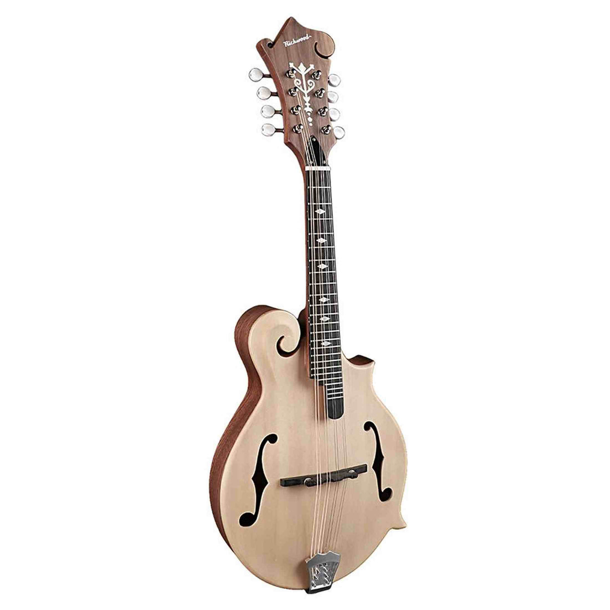 Richwood RMF-80-NT F-Style Mandoline – Massief Sparren & Mahonie, Naturel Satijn