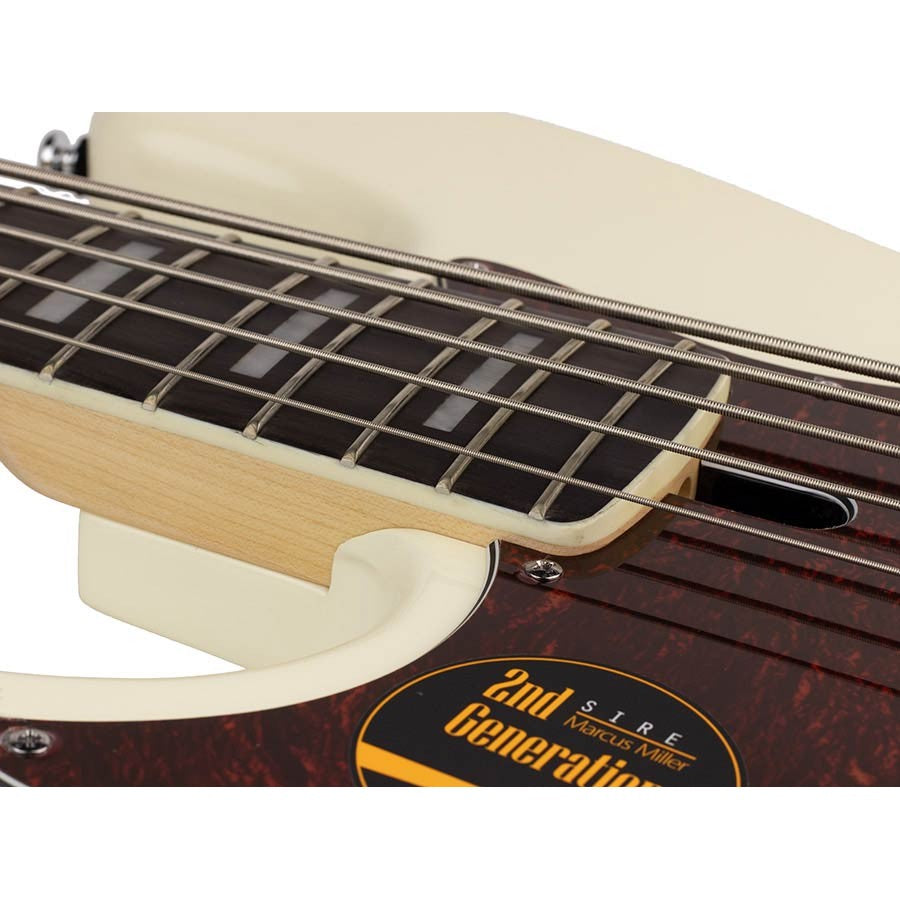 Sire V7+ A5L/AWH Marcus Miller 2nd Gen linkshandige 5-snarige Antique White basgitaar