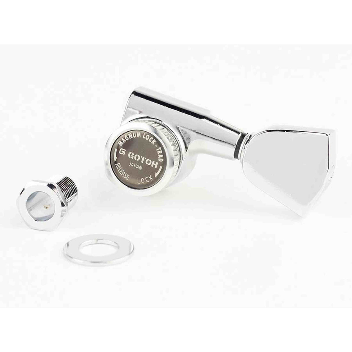 Gotoh GTH14053 SG381 stemmechanieken met Magnum Lock Trad and 04 knoppen, 3L3R, chroom