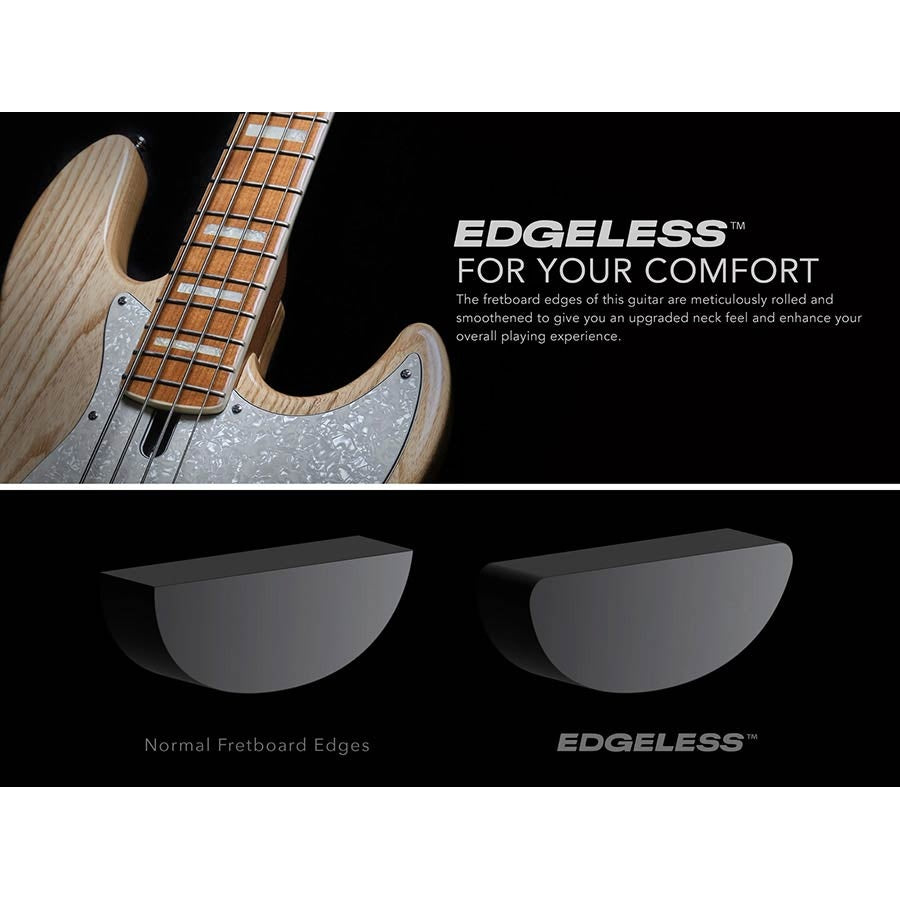 Sire V8 S4/NT Marcus Miller swamp ash 4-snarige actieve basgitaar Natural