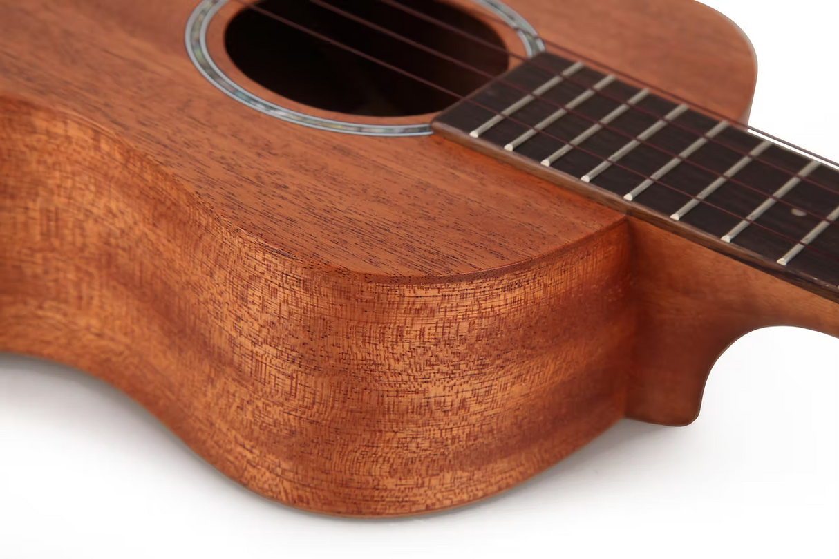 TOM 230 Concert Ukulele Massief Mahonie met Walnoot Toets en Brug