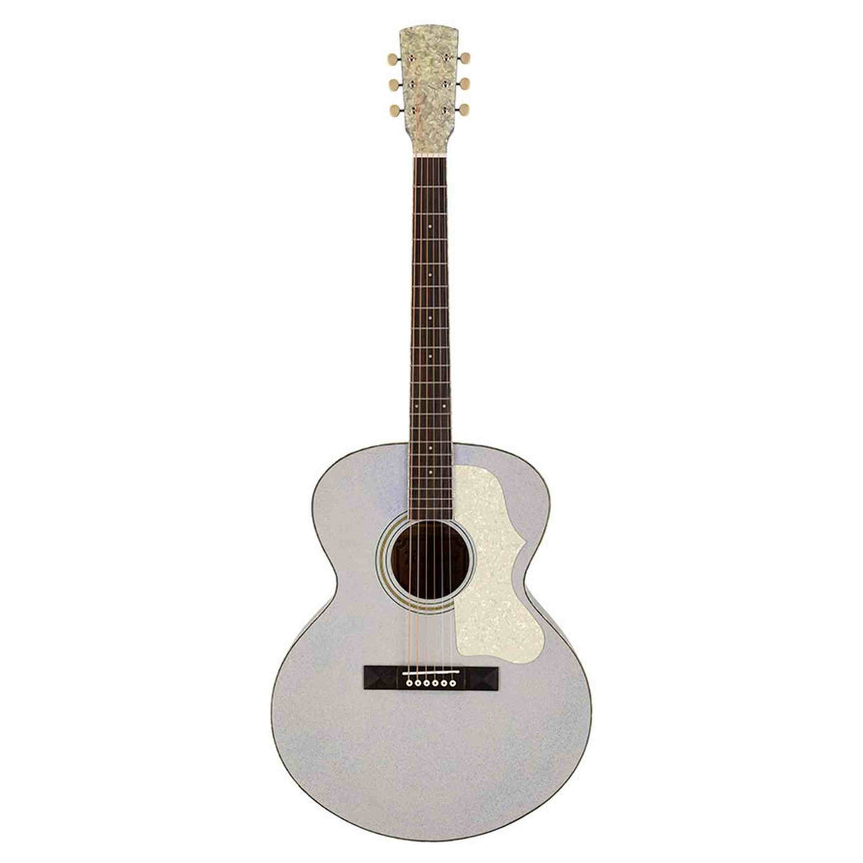 Richwood HSJ-55-GS Heritage Series Jumbo massief sparren bovenblad zilver metallic