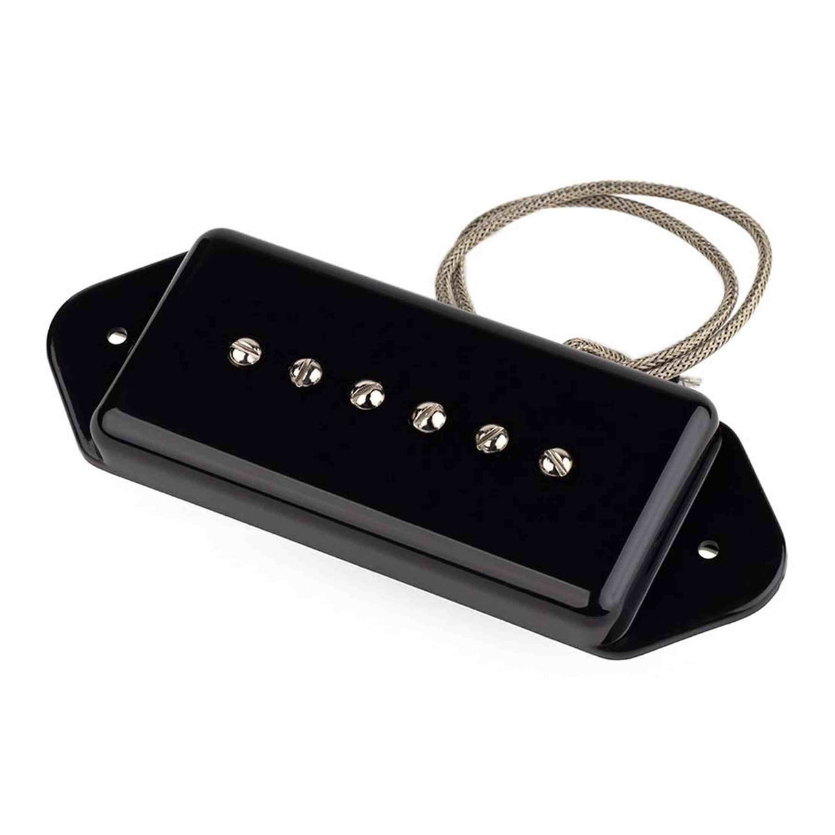 Lollar 103021113111 Single Coil Pickup - "P-90 Dogear brug", tall, zwart