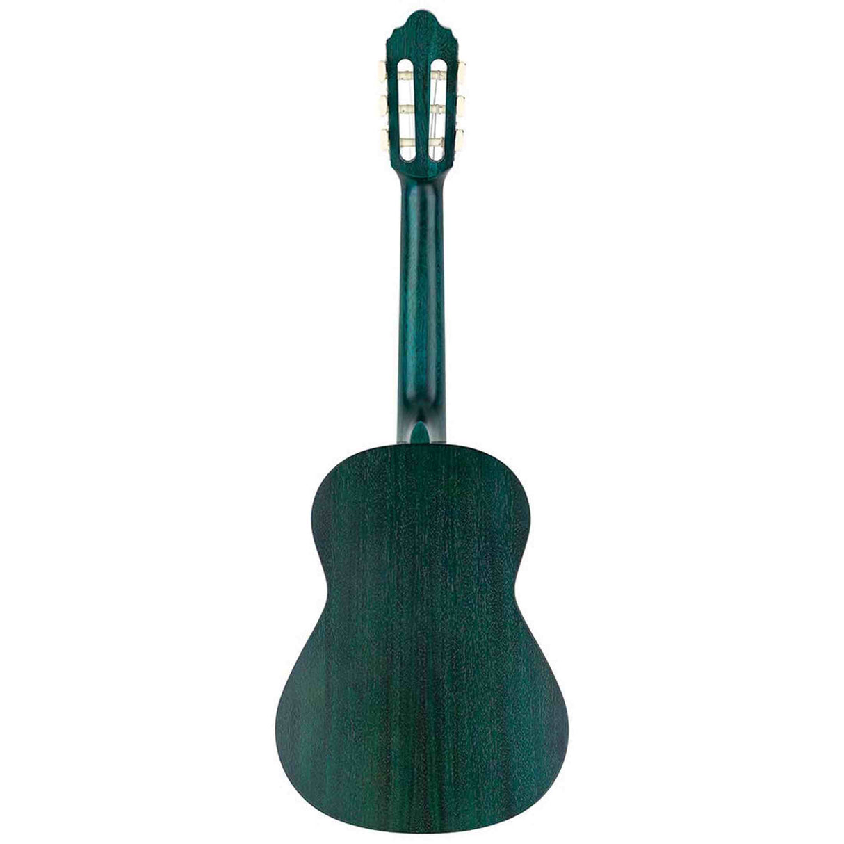 Valencia VC202TBU klassieke gitaar 1/2, sitka sparren top, nato zij- & achterblad, transparant blauwe finish