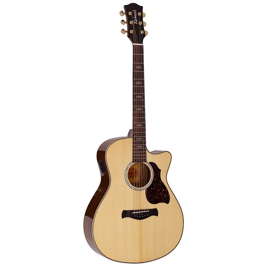 Richwood RG-27-CE grand auditorium semi akoestische westerngitaar naturel