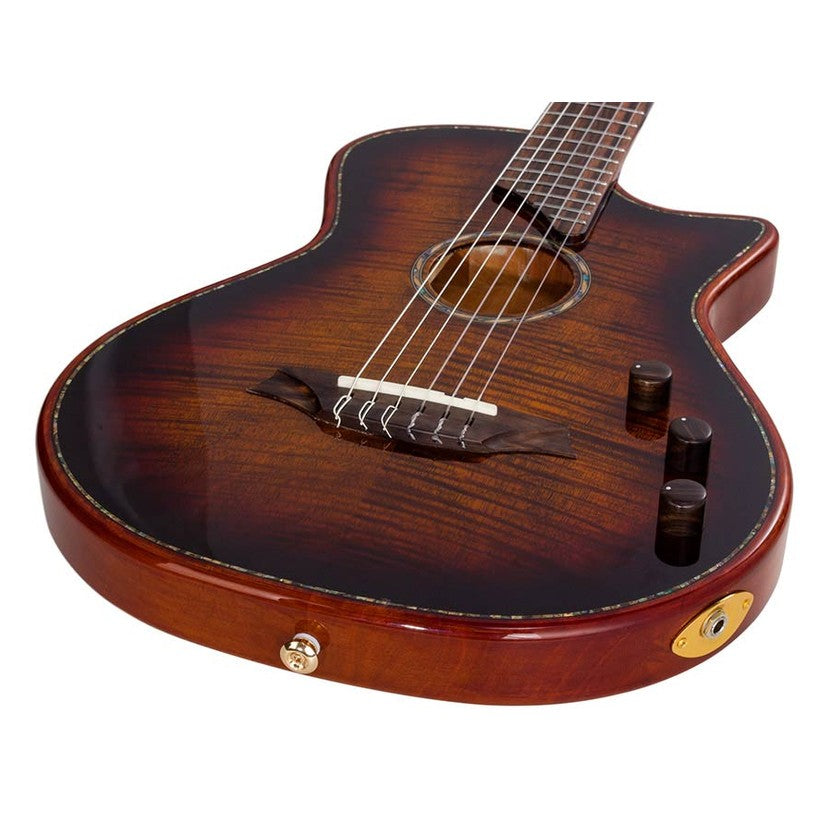 Bromo BEN2C/3TS Fusion Craft Series hollow body nylon sunburst