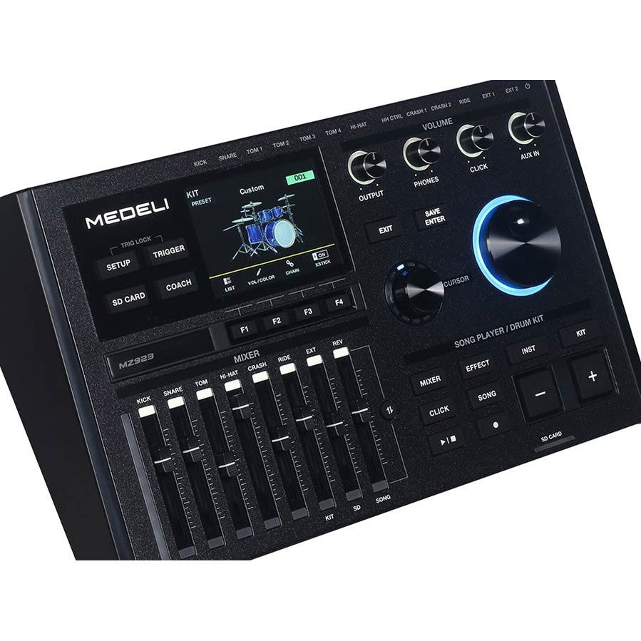 Medeli MZ923 Elektronisch Drumstel met Mesh Heads en Vintage Rosewood Afwerking