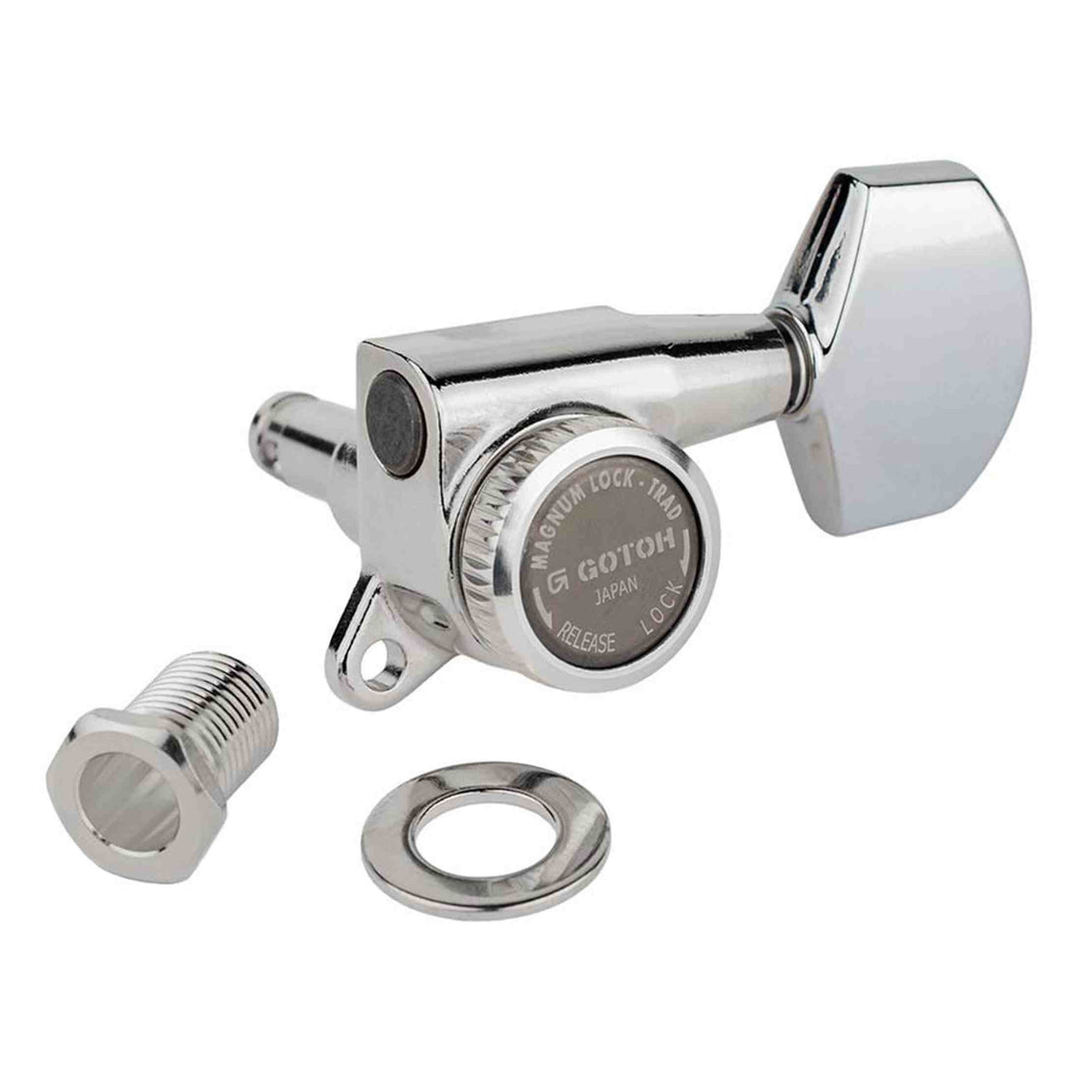 Gotoh GTH14049 SG381 stemmechanieken met Magnum Lock Trad and 01 knoppen, 3L3R, chroom