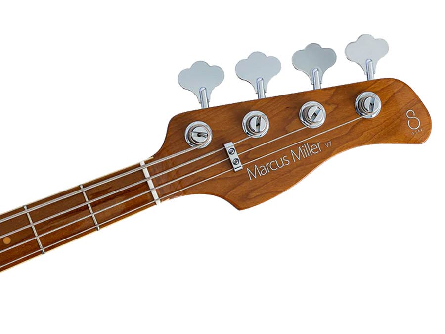 Sire V7VN A4/TP Marcus Miller 4-snarige Actieve Vintage Basgitaar Tide Pool met Elzen Body en Heritage-3 Preamp