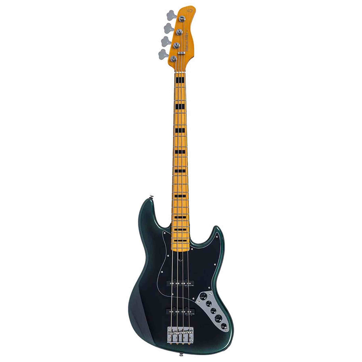 Sire V7N A4/DF Marcus Miller 4-snarige Actieve Basgitaar Dark Forest met Elzen Body en Heritage-3 Preamp