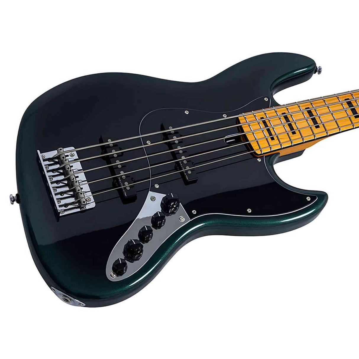 Sire V7N A5/DF Marcus Miller 5-snarige Actieve Basgitaar Dark Forest met Elzen Body en Heritage-3 Preamp