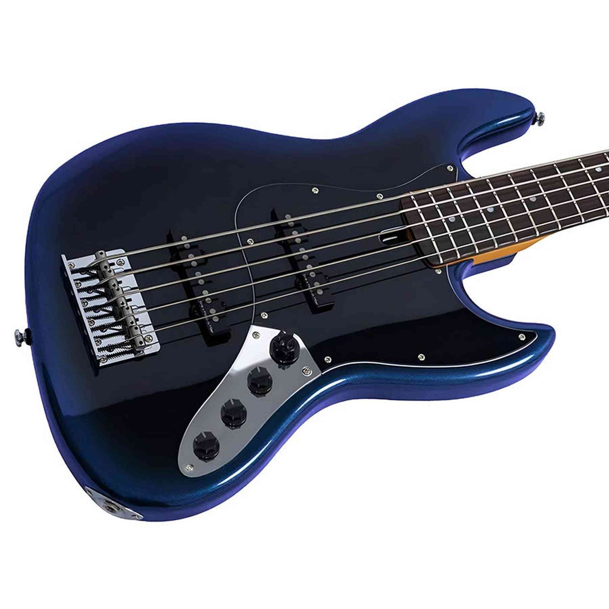 Sire V3N 5/MBB Marcus Miller 5-snarige Actieve Jazz Bas Midnight Blueburst met 2-Bands Preamp