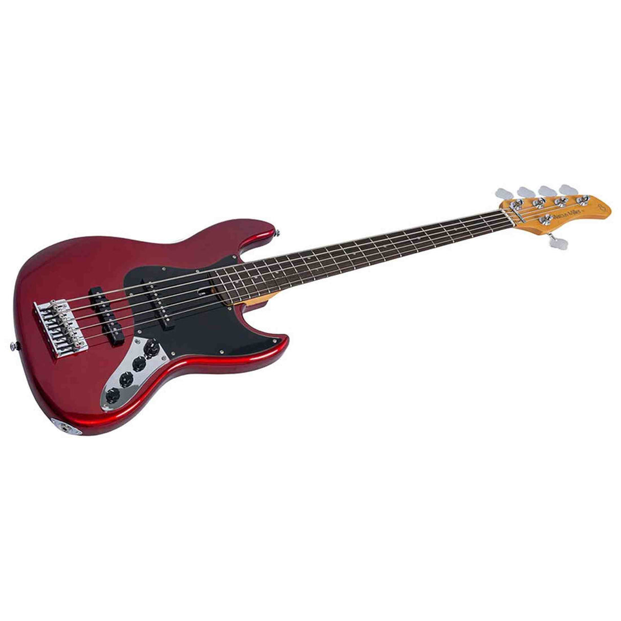 Sire V3N 5/CAR Marcus Miller 5-snarige Actieve Jazz Bas Candy Apple Red met 2-Bands Preamp