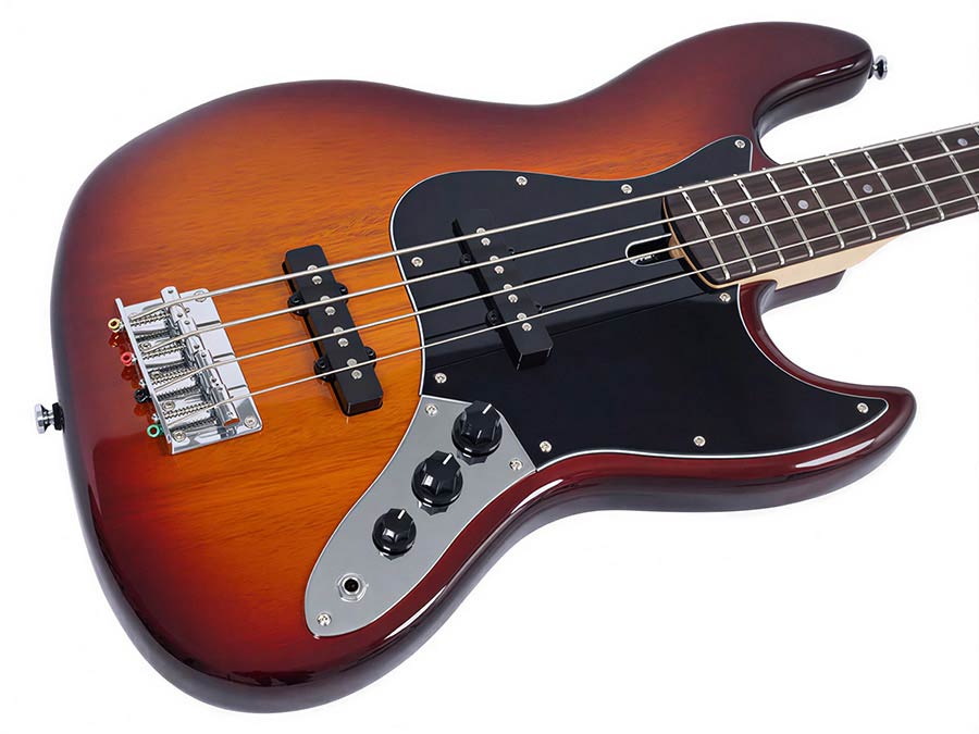 Sire V1 4/TS Marcus Miller 4-snarige Passieve Jazz Bas Tobacco Sunburst met Palissander Toets