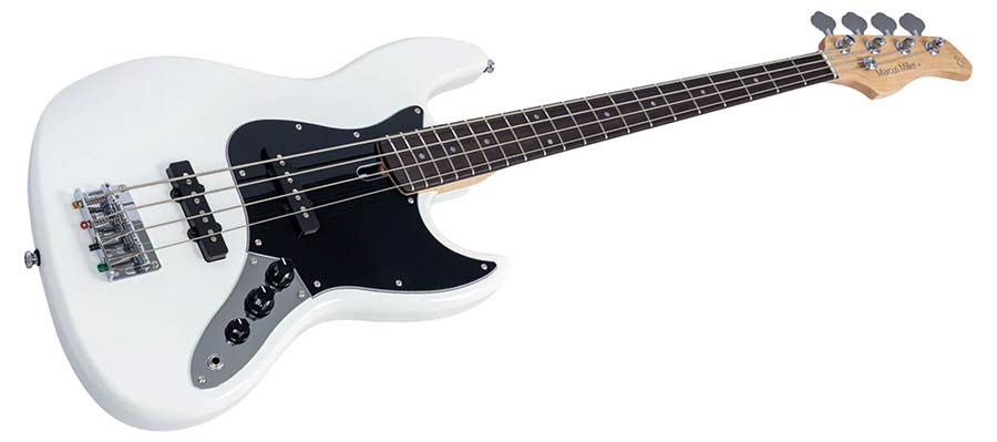 Sire V1 4/AWH Marcus Miller 4-snarige Passieve Jazz Bas Antique White met Palissander Toets