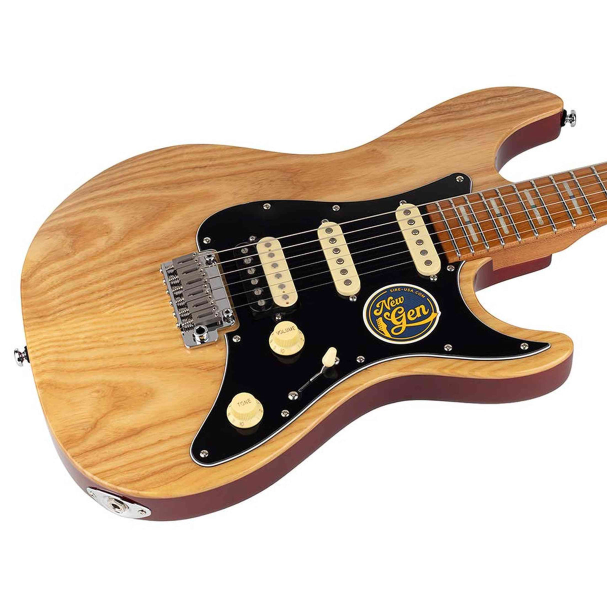 Sire S7S HSS/NT Larry Carlton S-Style Elektrische Gitaar Natural met Swamp Ash Top en Locking Tuners