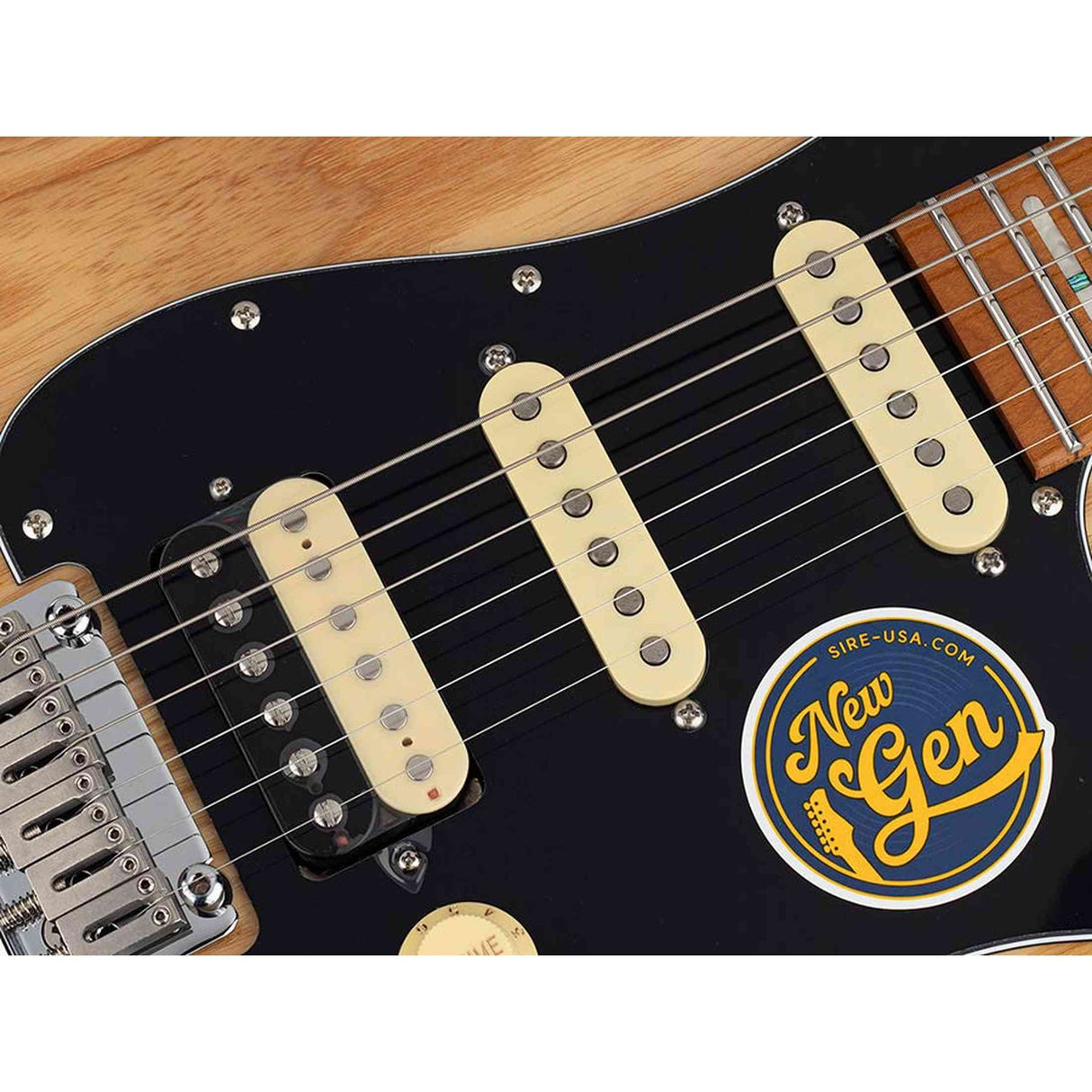 Sire S7S HSS/NT Larry Carlton S-Style Elektrische Gitaar Natural met Swamp Ash Top en Locking Tuners