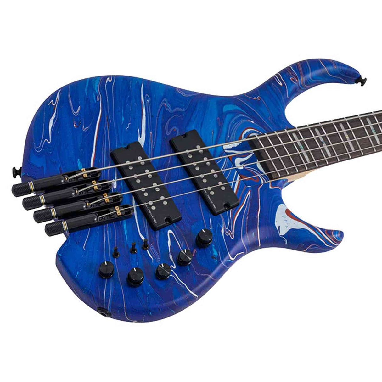 Sire M6H 4/BLSW Marcus Miller M6H Headless 4-String Active Basgitaar Blue Swirl