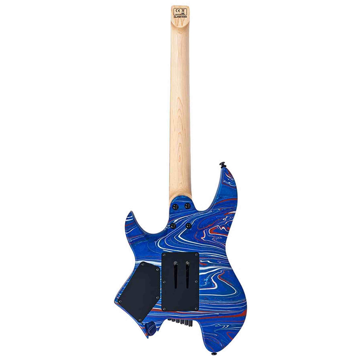 Sire X6H6/BLSW Larry Carlton Headless Elektrische Gitaar Blue Swirl met Tremolobrug en Gigbag