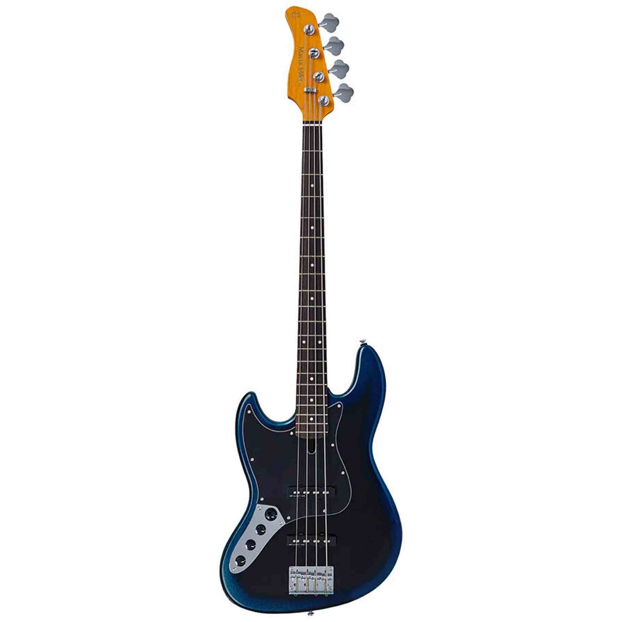 Sire V3N 4L/MBB Marcus Miller Linkshandige 4-snarige Actieve Jazz Bas Midnight Blueburst met 2-Bands Preamp