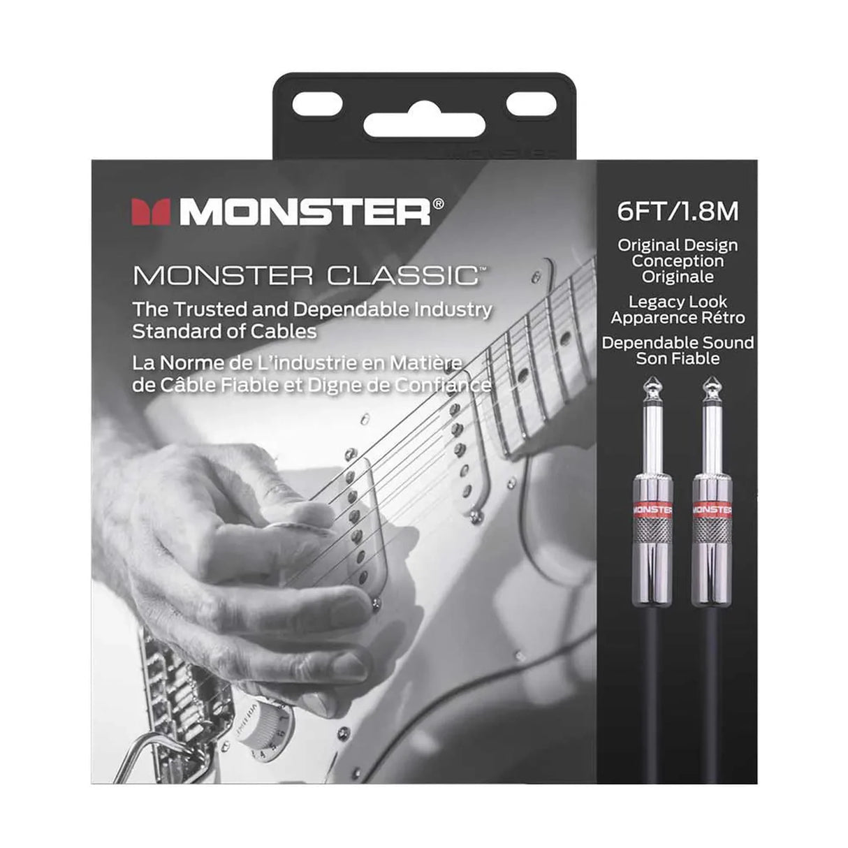 Monster Classic Gitaarkabel 1,8 Meter Rechte Jack naar Rechte Jack