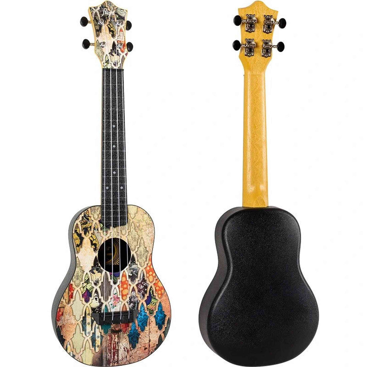 Flight TUC-40 GRANADA Concert Ukulele met Linden Top, ABS Body en Granada Print