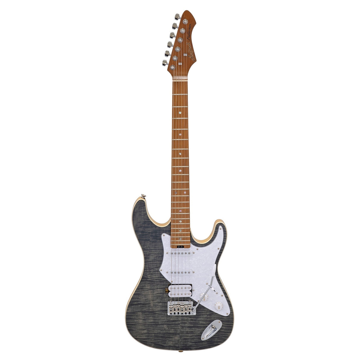 Aria 714-MK2 Hot Rod Collection Fullerton BKDM Diamant Zwarte elektrische gitaar