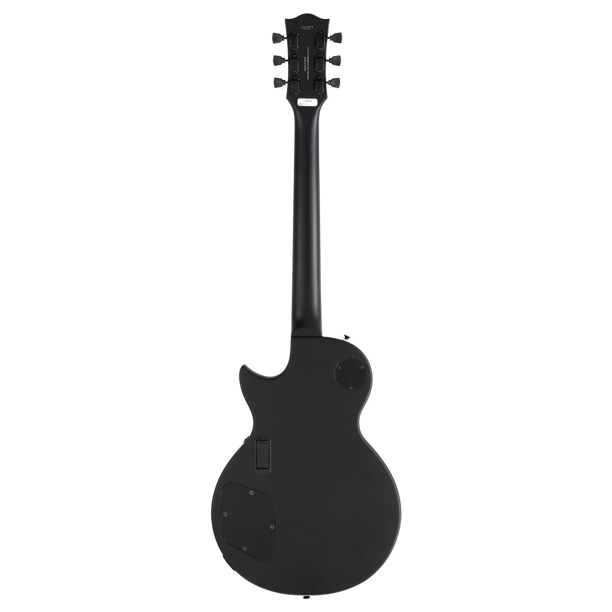 FGN Neo Classic LS10 elektrische gitaar Matte Black, EMG 81 en 85, met gigbag