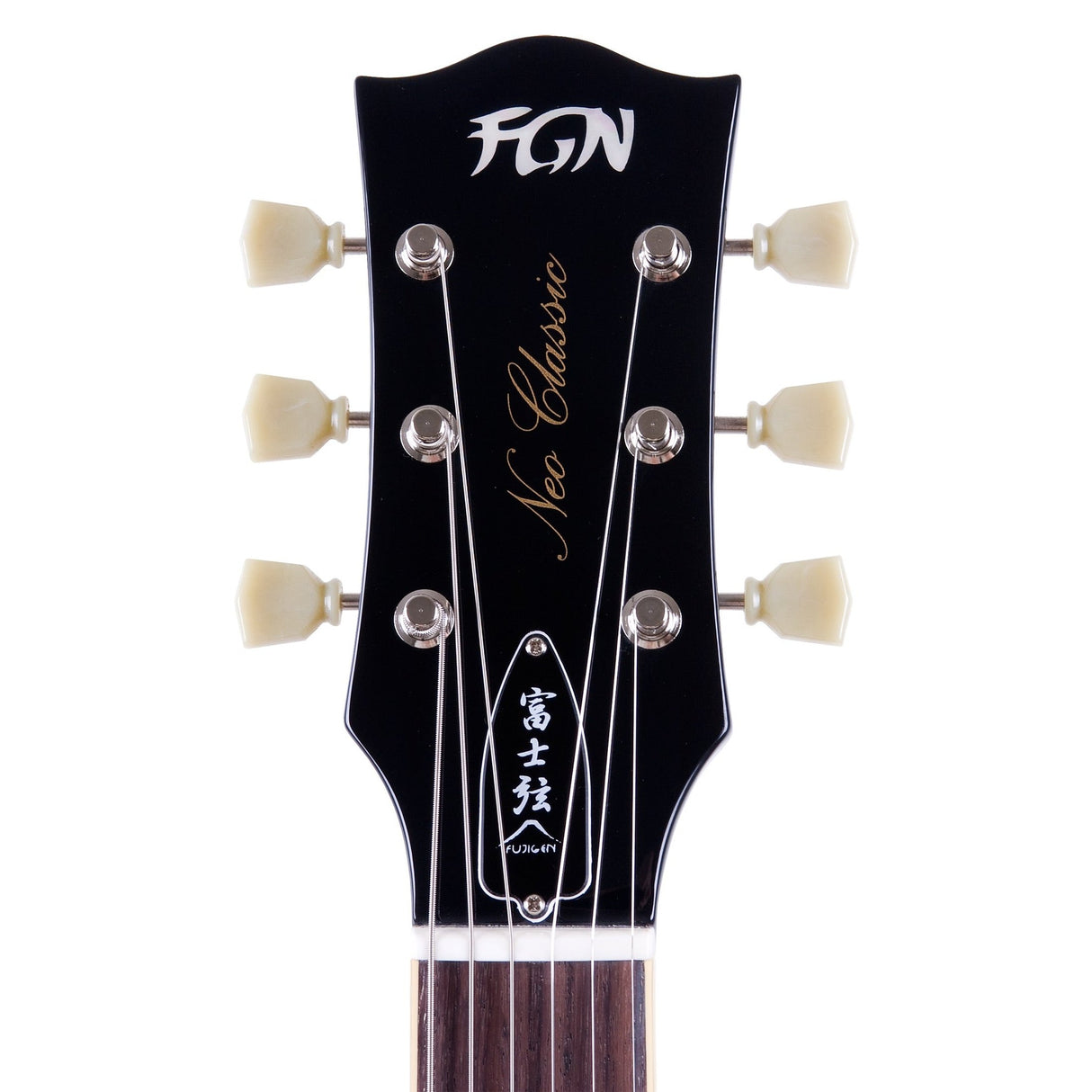 FGN Neo Classic LS11 elektrische gitaar Antique Gold, P90 pickups, 22 frets, met gigbag