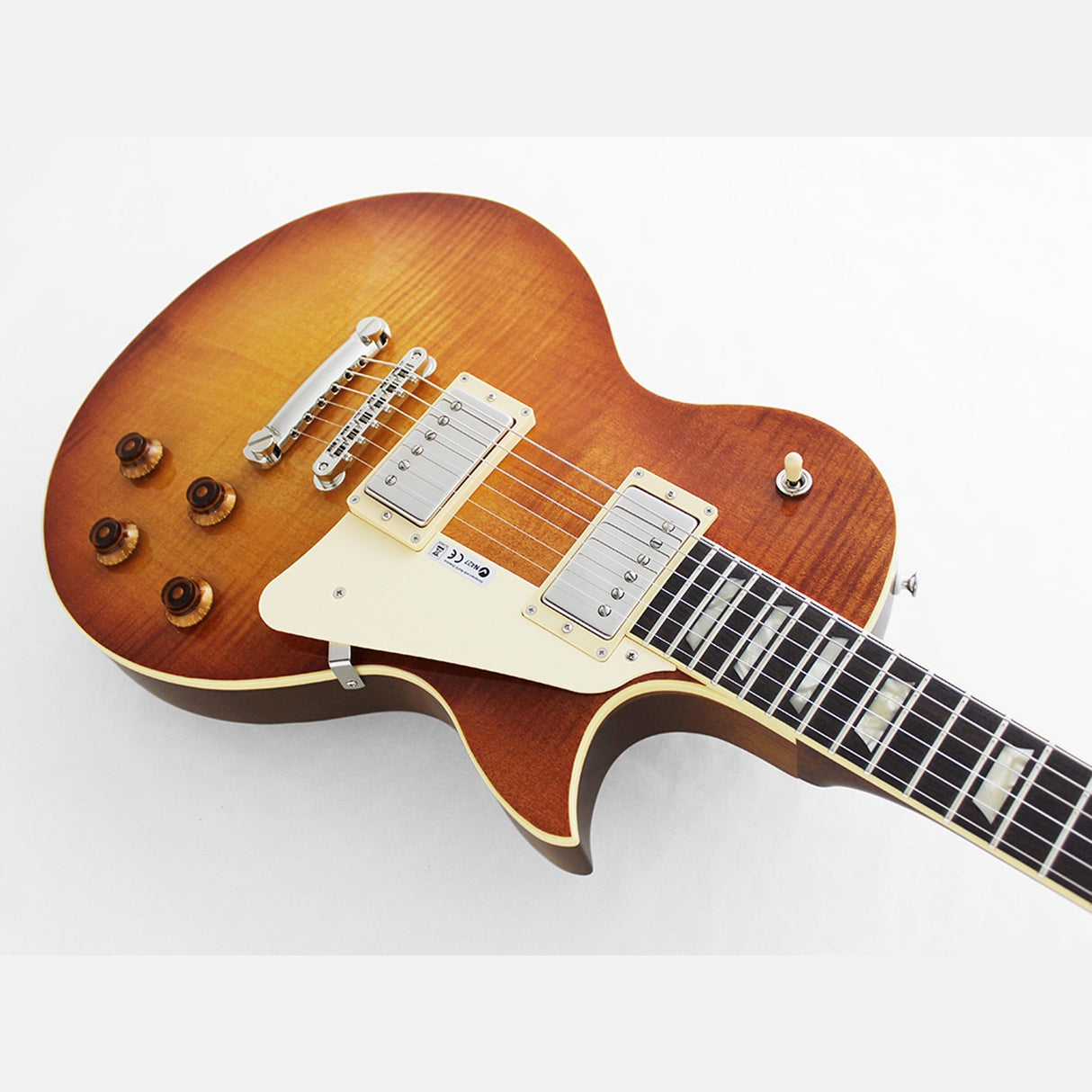 FGN Neo Classic LS30 elektrische gitaar Vintage Violin, AAA Flamed Maple Top, Seymour Duncan SH 18, met gigbag