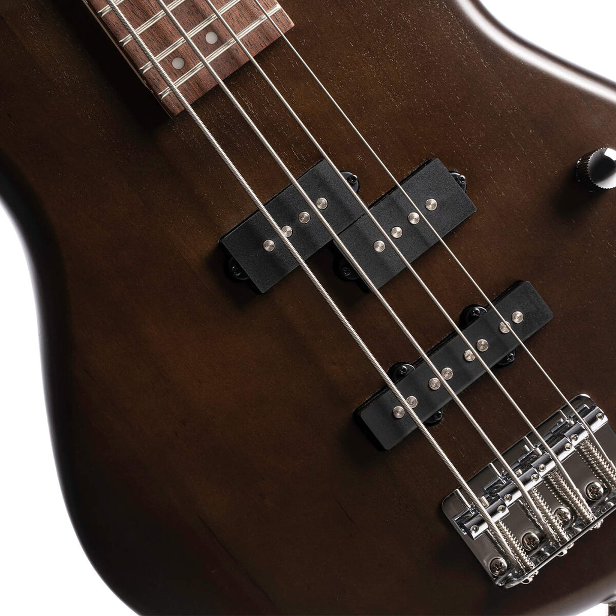Cort Action PJ OPW basgitaar 4-snarig met PJ pickups, populier body en esdoorn hals