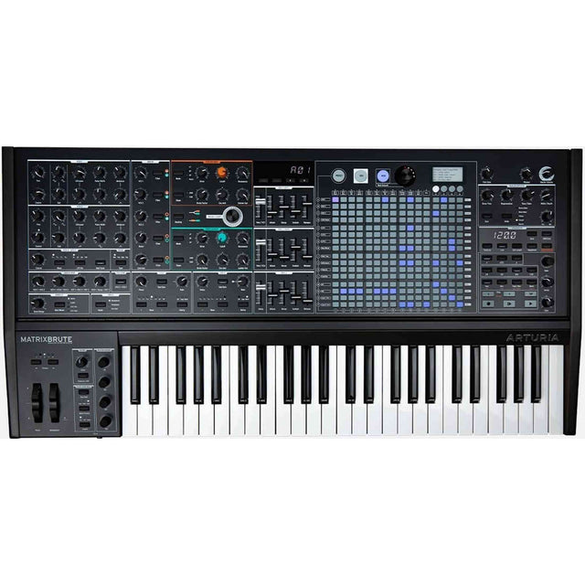 Arturia MatrixBrute Noir – 49 toetsen, volledig analoog, met modulatiematrix en duale filters