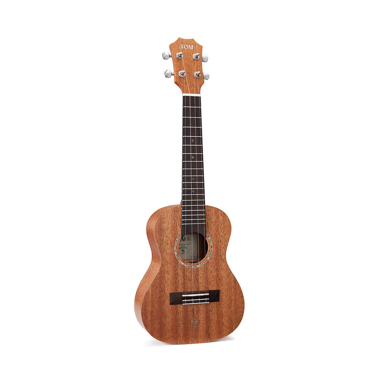 TOM T5 Concert Ukulele Massief Mahonie met Gecompenseerde Kam en Luxe Hoes