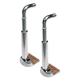 Wolf CSW-51 chinrest clamps for violin and viola, Original Wolf model, nickel plated, 2-pack