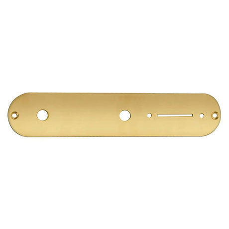 Boston CP-TE-AG control plate, 32x160mm, Teaser, 9,5mm holes for inch pots, gold